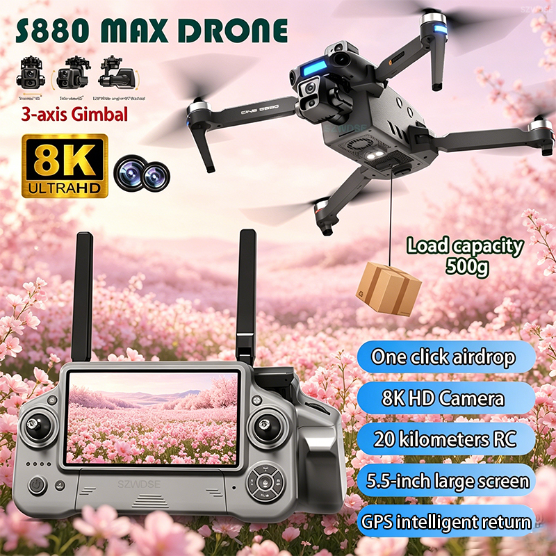 Drone Gimbal Mount - 2026 New 8K Dual Camera Drone