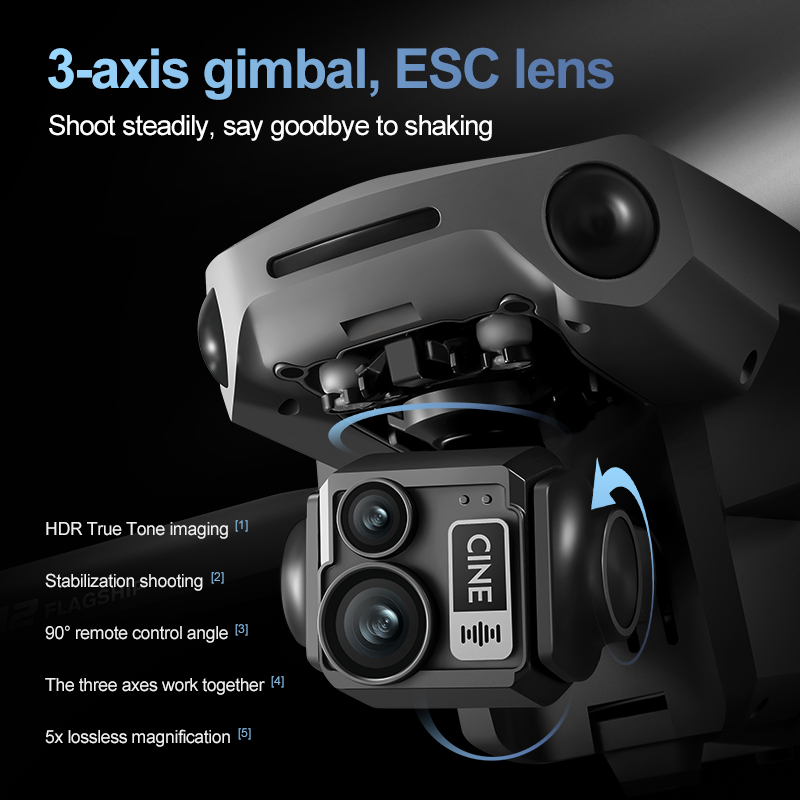 8K 3 Axis Gimbal Brushless 7.2 - Drone Gimbal 3 Axis reseña y precio