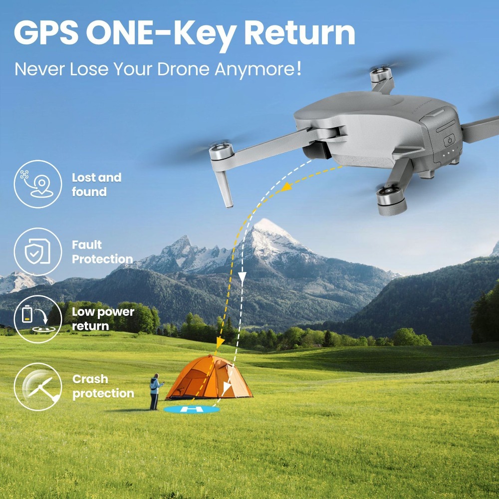 Global MiniX Drone! 4K UHD & a - Drone Gimbal Mount reseña y precio
