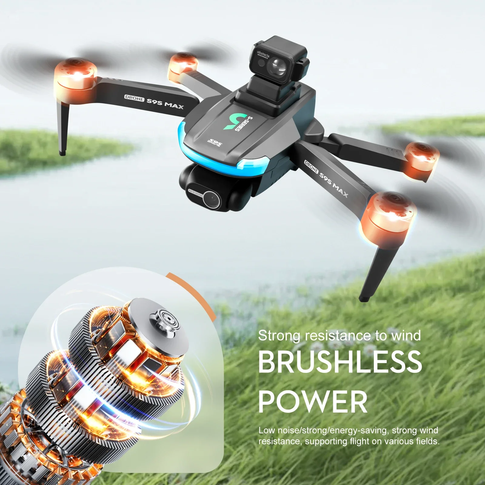 NEW S9S MAX MINI Drone 4K 2-Ax - Drone Gimbal Brushless reseña y precio