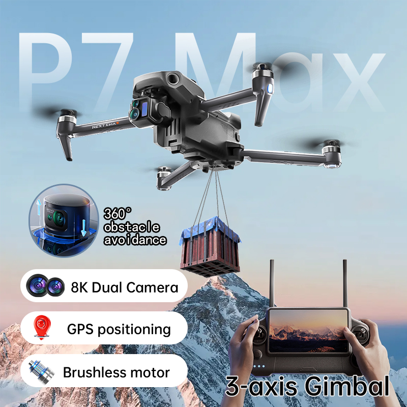 NEW P7 Max Drone 8K Camera GPS - Drone Gimbal 3 Axis reseña y precio