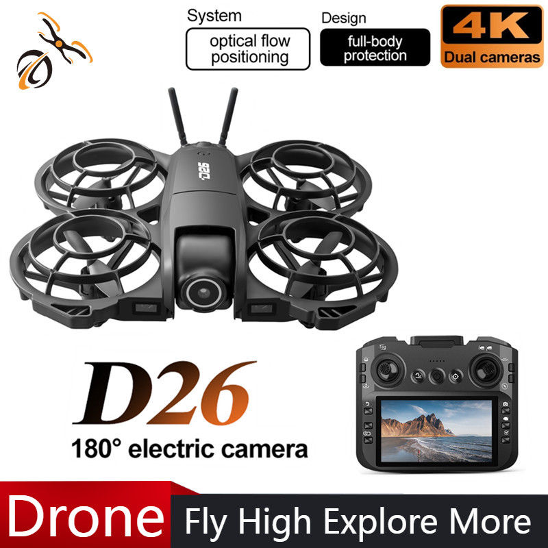 D26 Drone 4K Aerial HD 180° Ca - Drone Gimbal Brushless reseña y precio