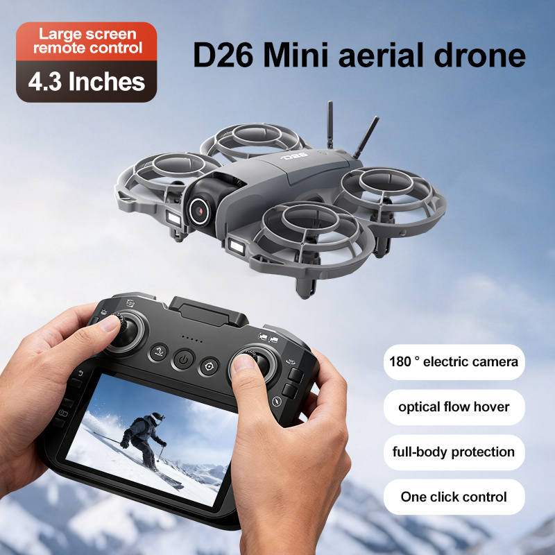 D26 Drone 4K Aerial HD 180° Ca - Drone Gimbal Brushless reseña y precio